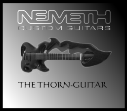 Mace Nemeth's Thorn Guitar with Nemeth logo